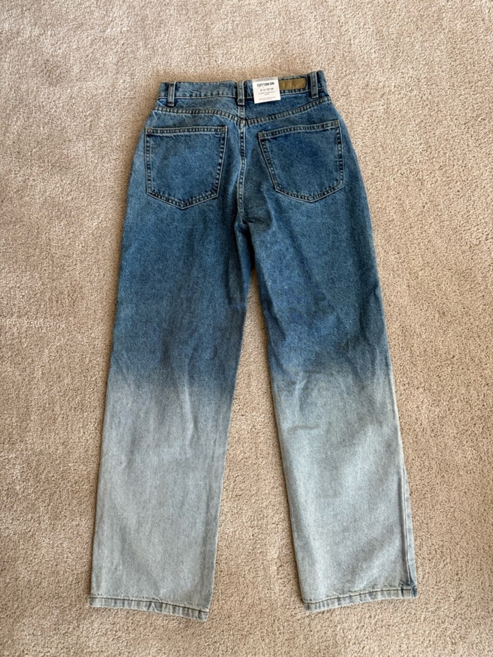 Washed Blue Ombre Jeans